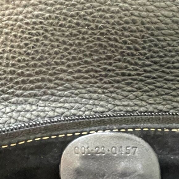 GUCCI Vintage Dark Navy Blue Leather Messenger Bag - Picture 7 of 16